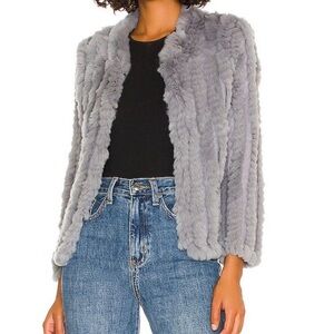 NWT HEARTLOOM Rosa Jacket in Rain REVOLVE S